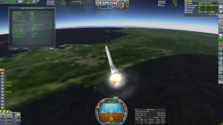 KSP Realism Overhaul 1st Stage RTLS and landing with kOS