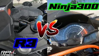 R3 vs Ninja300 | ท่อกระป๋องเป็นเหตุสังเกตุได้!!