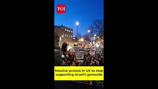 Massive protest in UK to stop supporting Israel's genocide