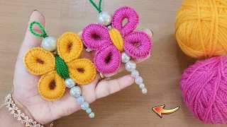 Easy Dragonfly Making Idea With Wool - It's so cute 💗 - You will love it - DIY Amazing Woolen Craft