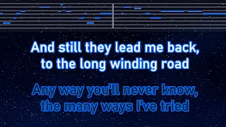 Practice Karaoke♬ The Long And Winding Road - The Beatles 【With Guide Melody】 Instrumental