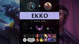 Ekko Mid vs Jayce - KR Master Patch 14.9