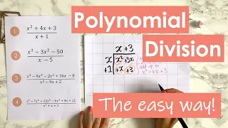 ■ Polynomial Division - the easy way! (No long division needed!)