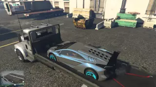 Grand Theft Auto V | How to put a car on a flatbed