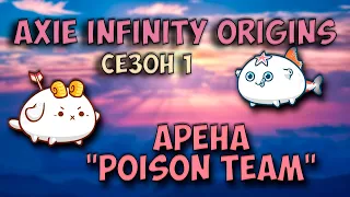 Axie infinity origins. Арена. Команда "Poison team".