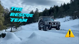 The Ultimate Rescue Team 🆘⚠️Snow 4x4 Expedition | Land Rover Discovery 2 - Jeep Wrangler