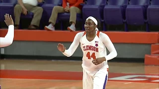 Clemson Women's Basketball || SC State Highlights, 11/13/17