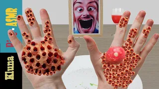 Kluna tik eating with Incredible Hands Worm !!! Kluna tik Compilations Trypophobia | ASMR Mukang #89