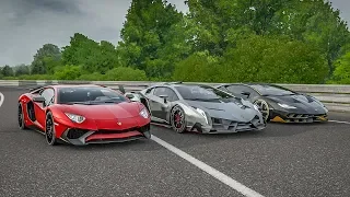 Forza 7 Drag Race! - Lamborghini Veneno VS Lamborghini Centenario VS Lamborghini Aventador SV!!!