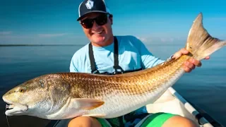 SIGHT FISHING A GIANT REDFISH On Florida's East Coast (New PB)