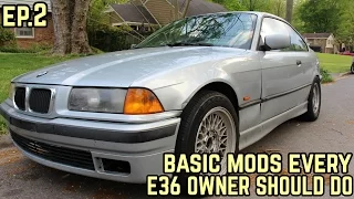 BASIC MODS EVERY E36 OWNER SHOULD DO! : Mikey's BMW E36 323i Drift Build Ep.2