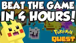 YOU CAN BEAT POKEMON QUEST IN 4 HOURS?!?!