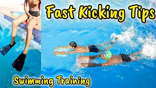 Swimming Training - Fast Kick Swimming Tips, Swimming Tips for Beginners, How to swim fast Freestyle