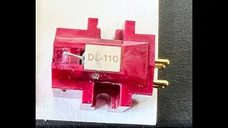 Denon DL 110 High Output Moving Coil Cartridge w: Stylus; Tested