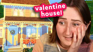i built a *valentine's day* house in the sims!