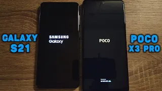 Samsung Galaxy S21 (Exynos 2100) vs Poco X3 Pro (Snapdragon 860) - Speed Test