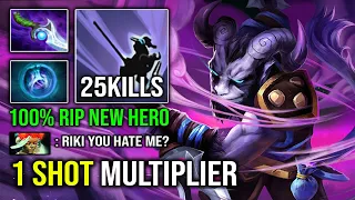 RIKI is the New Hard Carry in 7.32e with 1 Shot Backstab Multiplier 100% Deleted New Hero Dota 2