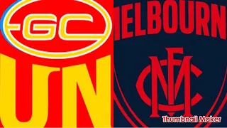 Round 8, 2021; Gold Coast Vs Melbourne - AFL Evolution 2