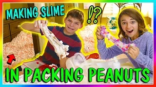 MAKING SLYME HIDDEN IN PACKING PEANUTS CHALLENGE | We Are The Davises