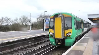 377613 (1N16 Southampton Central to Brighton) @ Barnham - 7/4/16