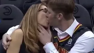 Hawks kiss cam was really intense