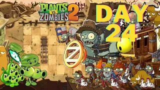 Plants vs Zombies 2 Walkthrough : Wild West Day 24 (2023)