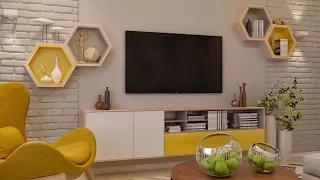 Modern TV  Wall Mount Stand Decoration Ideas / modern TV stand 2021