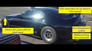 RHD Toyota Supra MK4 Tuning at the track... but with problems...