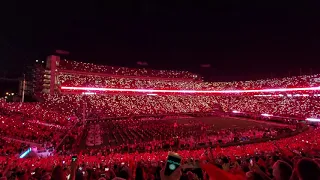 Notre Dame vs Georgia 2019 - Sanford Stadium Intro Red Lights