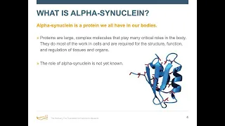 Webinar: "Primary Parkinson's Protein Alpha-synuclein" November 2016