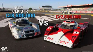 Gran Turismo 7 | Toyota GT-ONE Vs CLK-LM "Battle of Cheaper & Expensive" [4K PS5]