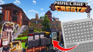 I Built a MEGA IRON MINE in Minecraft Create