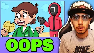 Squid Game Logic 2 | Cartoon Animation | (Gametoons) | reaction!