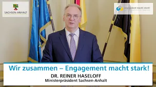 #WirZusammen - Dr. Reiner Haseloff, Ministerpräsident Sachsen-Anhalt