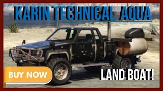 NEW! TECHNICAL AQUA | BOAT, CAR, AND MACHINE GUN! | GTA Online Import Export DLC