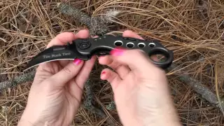 M3838 Tac-Force Speed Assisted Karambit Folder Knife TF-578GY - video demo