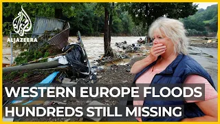 Western Europe floods hundreds still missing