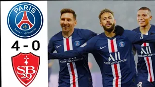 PSG - BREST 4 - 0 - ALL GOALS & EXTENDED HIGHLIGHT - 2021