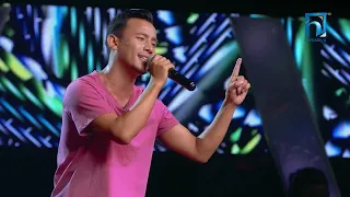 Rewash Gurung "Samjhana Ko Saarangi…." | The Voice of Nepal Season 4 - 2022