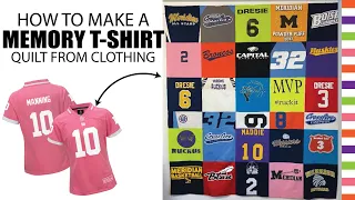 How To Make A T-Shirt or Memory Quilt From Clothing
