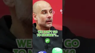 'We don't go to Norway!' Pep's funny response to Haaland question 😂