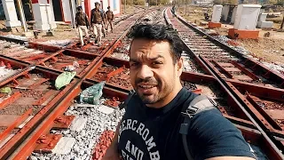 Cops caught me, Only Double Diamond Railway crossing in India !!