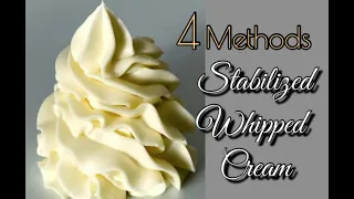 Stabilized Whipped Cream Easy Recipes | 4 Methods | Whipped Cream Frosting