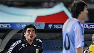 The First Time Lionel Messi Wore The Argentina Number 10 ► Made Maradona Proud