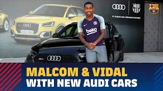 Malcom and Arturo Vidal get their new Audi cars