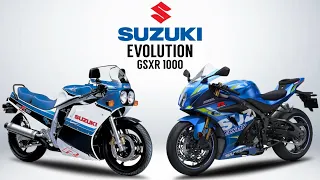 THE EVOLUTION OF SUZUKI GSXR 1000 ( 1985 - 2020 ) #FreeWheelie