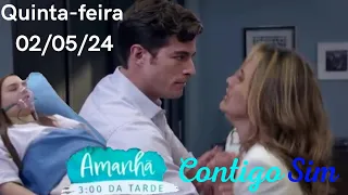 CONTIGO SIM - Quinta-feira 02/05/2024 Resumo Capítulo de hoje da Novela do sbt