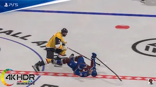 NHL 22 Game of year?! OT! Big Hits! Avalanche vs Golden Knights 4K Ultra Realistic Graphics! PS5