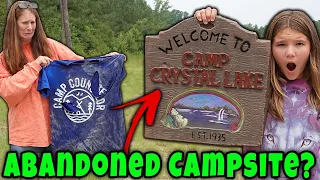 We Found An Abandoned Camp In The Creepy Woods???