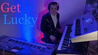 "Get Lucky" - Daft Punk - cover - Yamaha Genos - Roland E-80 - Ketron Audya 5 - micro Korg